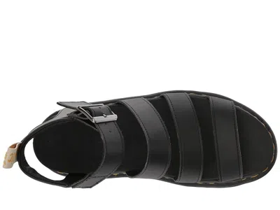 Dr. Martens Dr.martens Hydro Leather Blaire Sandals In Black