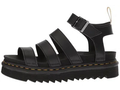 Dr. Martens Dr.martens Hydro Leather Blaire Sandals In Black