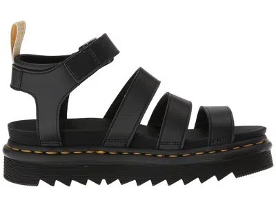 Dr. Martens Dr.martens Hydro Leather Blaire Sandals In Black