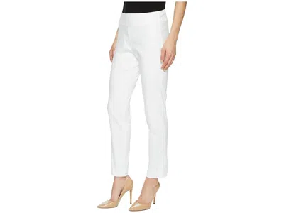 Krazy Larry Pull-on Denim Ankle Pants In White