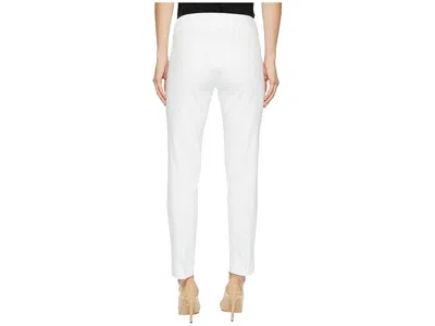 Krazy Larry Pull-on Denim Ankle Pants In White