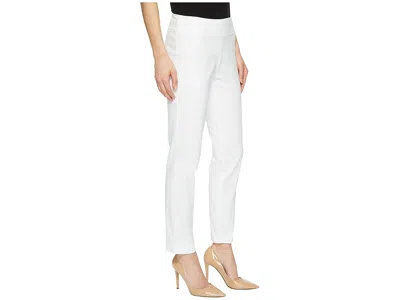 Krazy Larry Pull-on Denim Ankle Pants In White