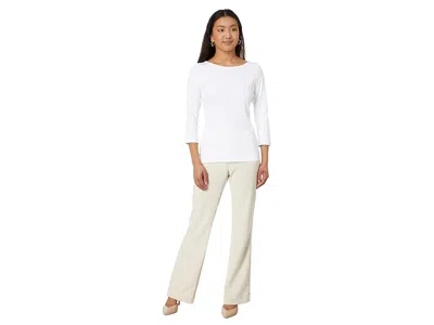 Krazy Larry Long Micro Slight Flare Pant In White
