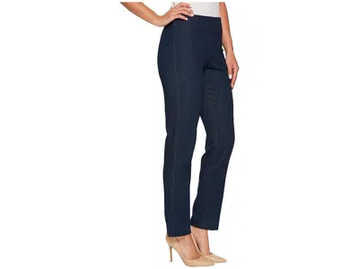 Krazy Larry Pull-on Denim Ankle Pants In Blue