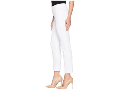 Krazy Larry Pull-on Denim Ankle Pants In White