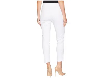 Krazy Larry Pull-on Denim Ankle Pants In White