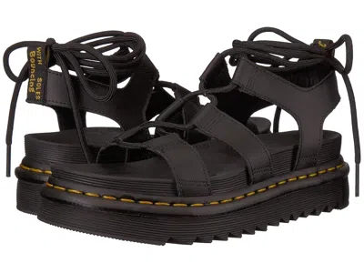 Dr. Martens Dr.martens Nartilla Hydro Leather Gladiator Sandals In Black