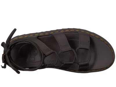 Dr. Martens Dr.martens Nartilla Hydro Leather Gladiator Sandals In Black
