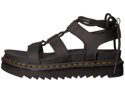 Dr. Martens Dr.martens Nartilla Hydro Leather Gladiator Sandals In Black