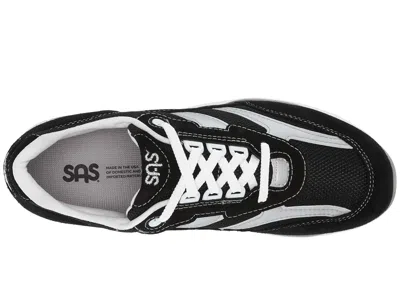 Sas Tour Mesh Comfort Walking Sneaker In Black