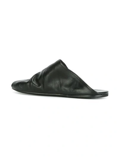 Shop Marsèll Asymmetric Sandals In Black