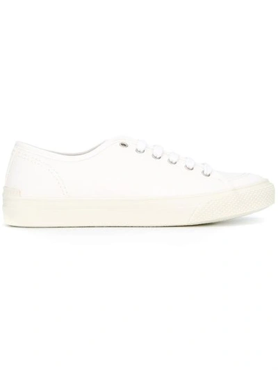Stella Mccartney Low-top Canvas Trainers In White