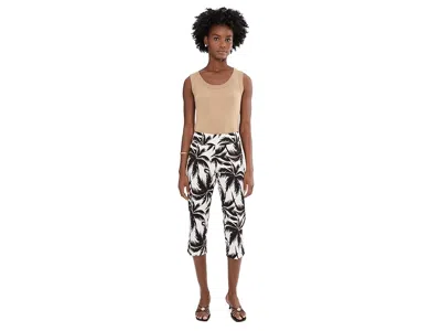 Krazy Larry Pull-on Crop Pants Tummy Control In White