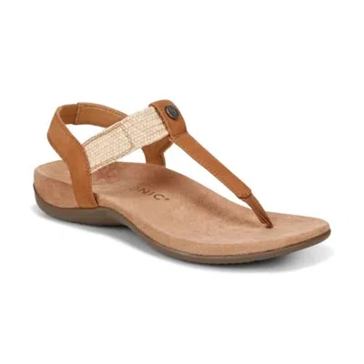 Vionic Brea Toe Post Slingback Sandal In Brown