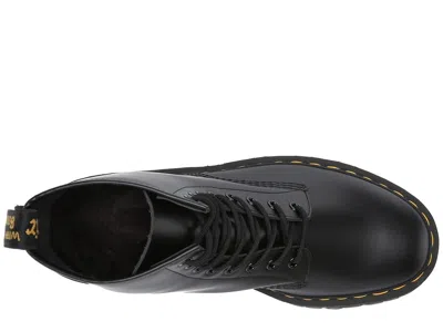 Dr. Martens Smooth Leather Quad Platform Boots In Black In Black
