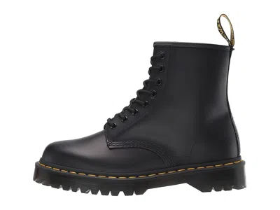 Dr. Martens Smooth Leather Quad Platform Boots In Black In Black
