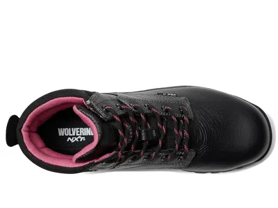 Wolverine Piper 6 Waterproof Composite Toe Workboot In Black