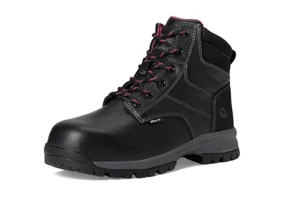 Wolverine Piper 6 Waterproof Composite Toe Workboot In Black
