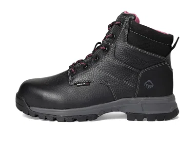 Wolverine Piper 6 Waterproof Composite Toe Workboot In Black