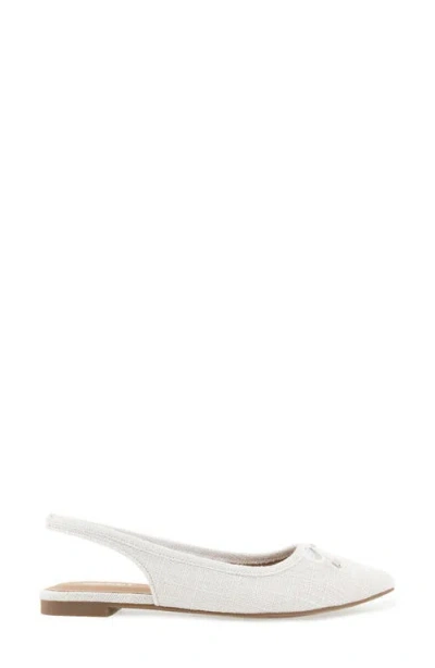 Esprit Petria Slingback Flat In White
