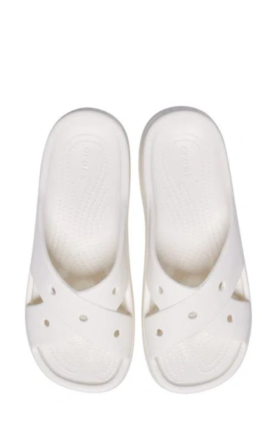 Crocs Cross Strap Slide Sandal In Multi