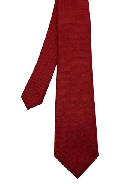 Ben Sherman Textured Solid Tie In Red