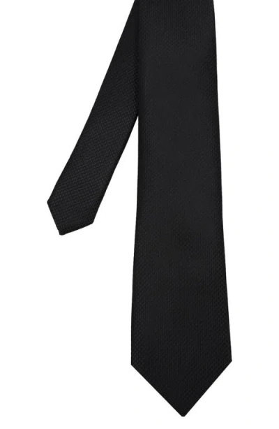 Ben Sherman Textured Solid Tie In Black