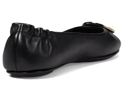 Tory Burch Leather Ballerinas With Metal Logo On The Front In Multi