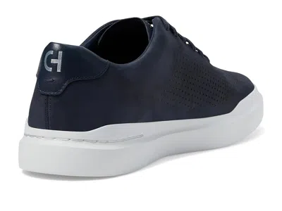 Cole Haan Grandpro Rally Laser Cut Sneakers Navy Ink Nubuck In Blue