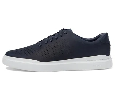 Cole Haan Grandpro Rally Laser Cut Sneakers Navy Ink Nubuck In Blue