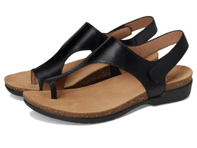 Dansko Reece Sandal In Black Burnished Leather | ModeSens