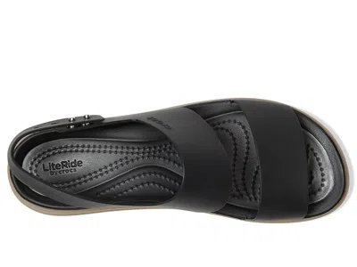 Crocs Brooklyn Low Wedge In Black