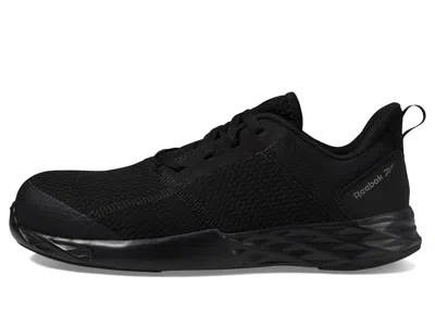 Reebok Work Wide Width Astroride Strike Composite Toe Work Sneaker In Black