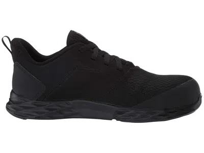 Reebok Work Wide Width Astroride Strike Composite Toe Work Sneaker In Black