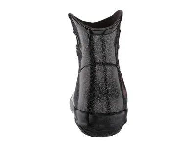 Bogs Rain Boots Ankle Glitter In Black