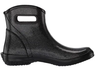 Bogs Rain Boots Ankle Glitter In Black