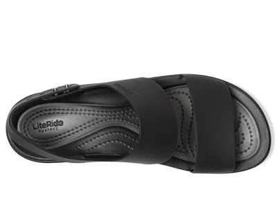 Crocs Brooklyn Low Wedge In Black