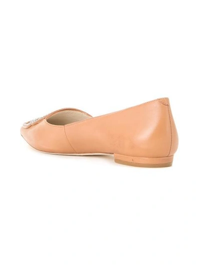 Shop Sophia Webster - Bibi Studded Butterfly Ballerinas