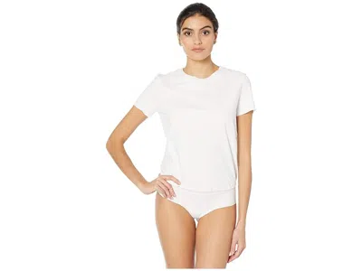 Commando Essential Cotton Crew Neck Bodysuit In White