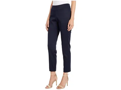 Krazy Larry Pull-on Pique Ankle Pants In Blue