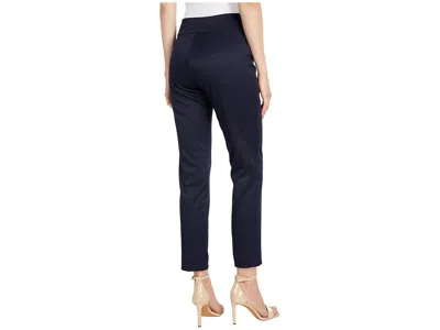 Krazy Larry Pull-on Pique Ankle Pants In Blue