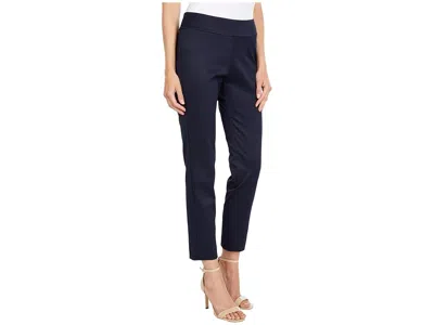 Krazy Larry Pull-on Pique Ankle Pants In Blue