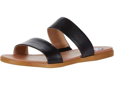 Steve Madden Dual Flat Sandal In Black