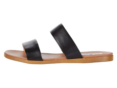 Steve Madden Dual Flat Sandal In Black