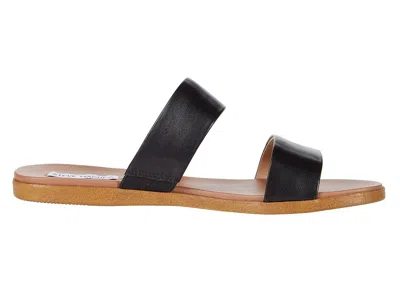 Steve Madden Dual Flat Sandal In Black