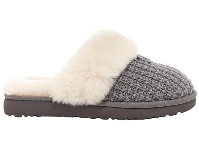 Ugg Cozy Knit Slipper In Gray