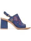 SEE BY CHLOÉ EMBROIDERED SANDALS,SB282630531011837925