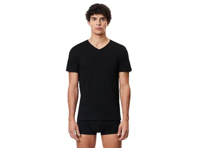 Lacoste 3-pack V-neck Regular Fit Essential T-shirt In Black