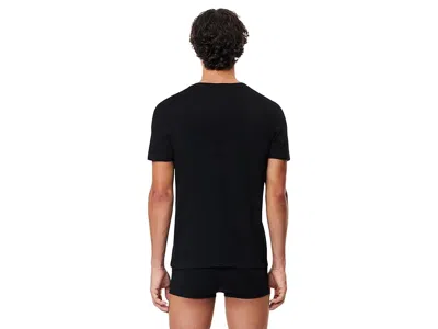 Lacoste 3-pack V-neck Regular Fit Essential T-shirt In Black