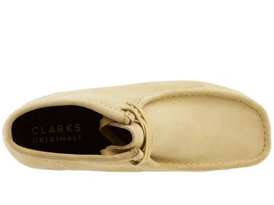 Clarks Suede Wallabee Boot In Yellow
